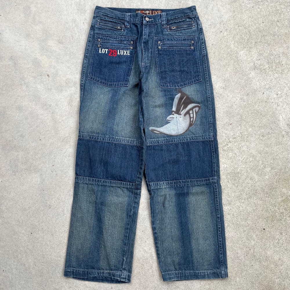 Lot 29 Luxe Daffy Duck Denim Jeans - size 32
